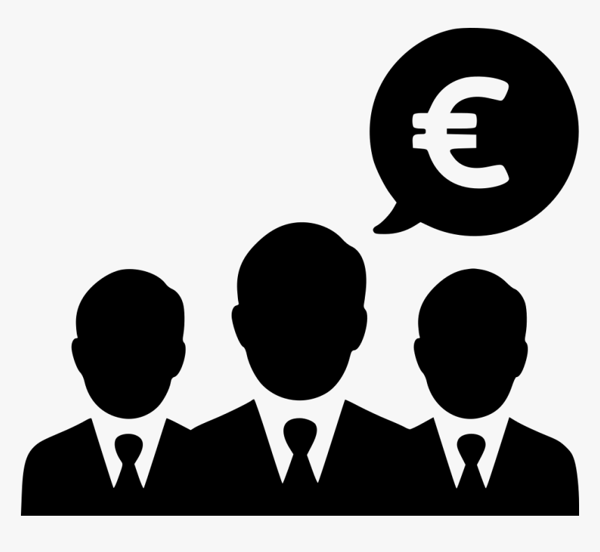 Businessmen Group People Negotiations Euro - Customer Lifetime Value Icon, HD Png Download