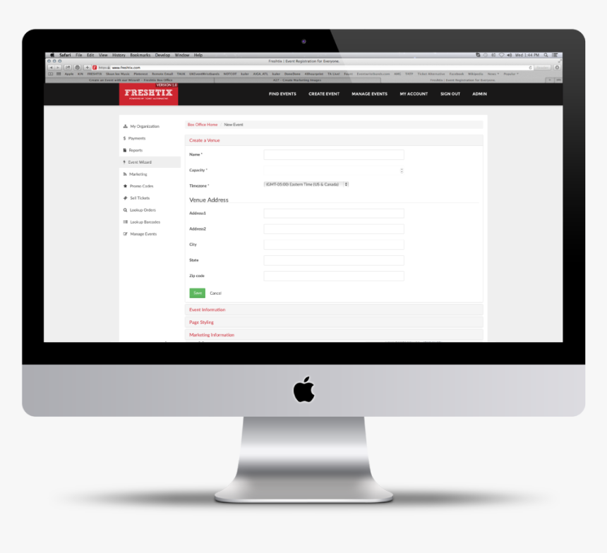 Freshtix Event Management Software - Imac 27 Icon, HD Png Download