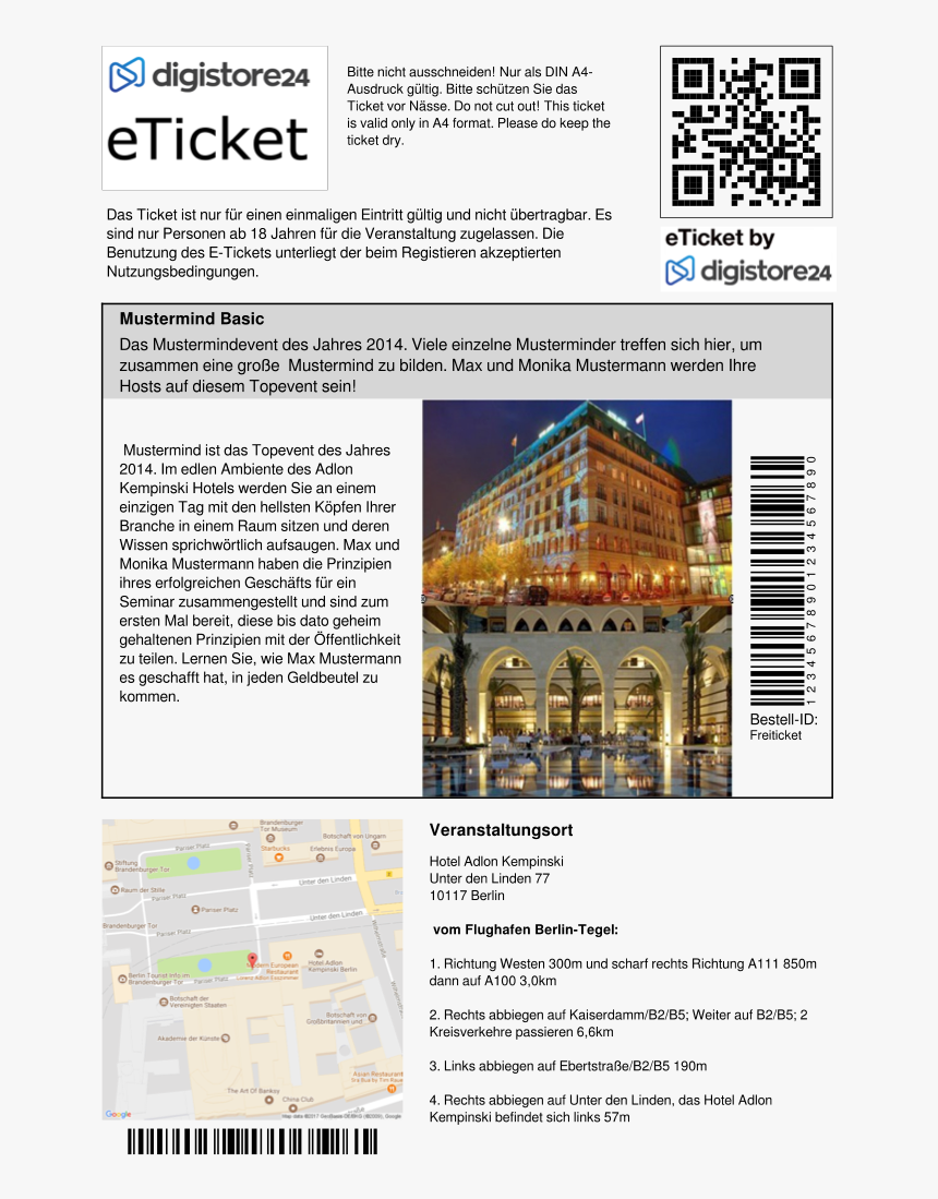 Digistore E Ticket, HD Png Download
