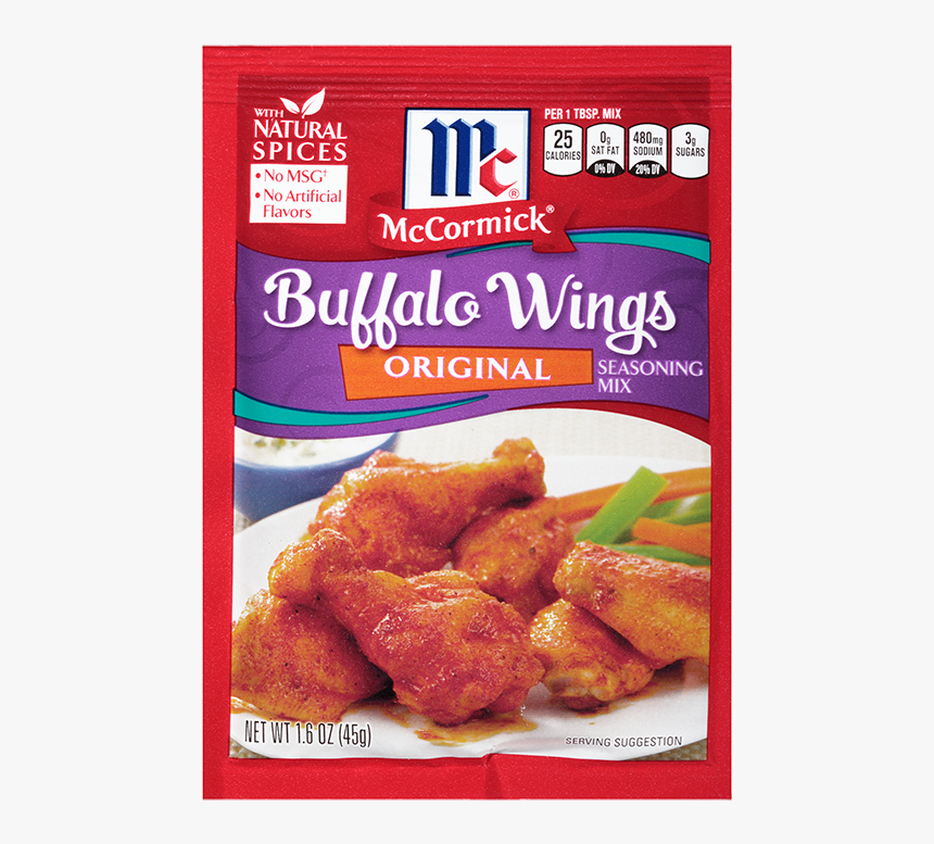 Mccormick® Original Buffalo Wings Seasoning Mix - Mccormick Buffalo Wing Seasoning, HD Png Download