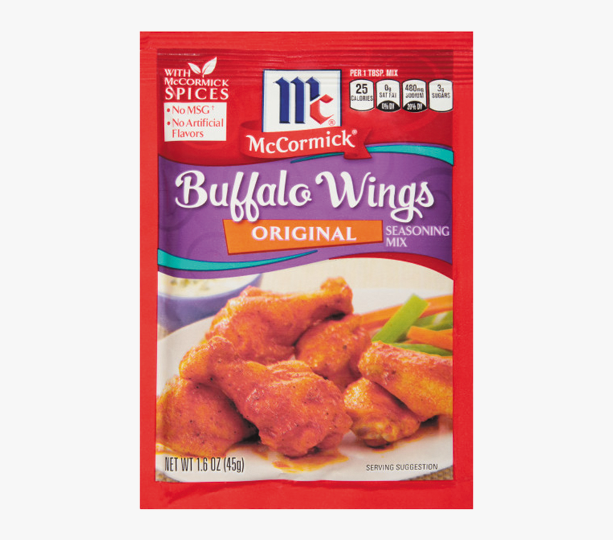 Mccormick® Original Buffalo Wings Seasoning Mix - Mccormick Buffalo Wing Seasoning, HD Png Download