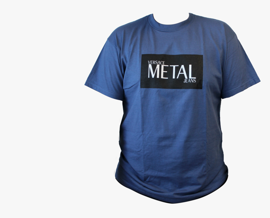 Metal Jeans By Versace For Men T-shirt Size , Png Download - Active Shirt, Transparent Png