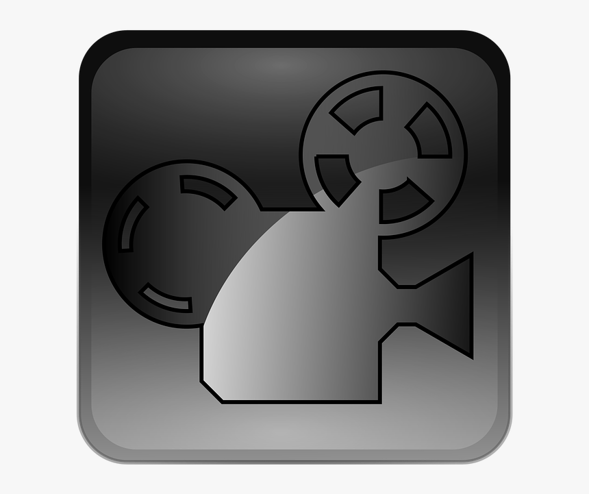 Video Camera, Cinema, Cinematography, Silhouette, Icon - Emblem, HD Png Download