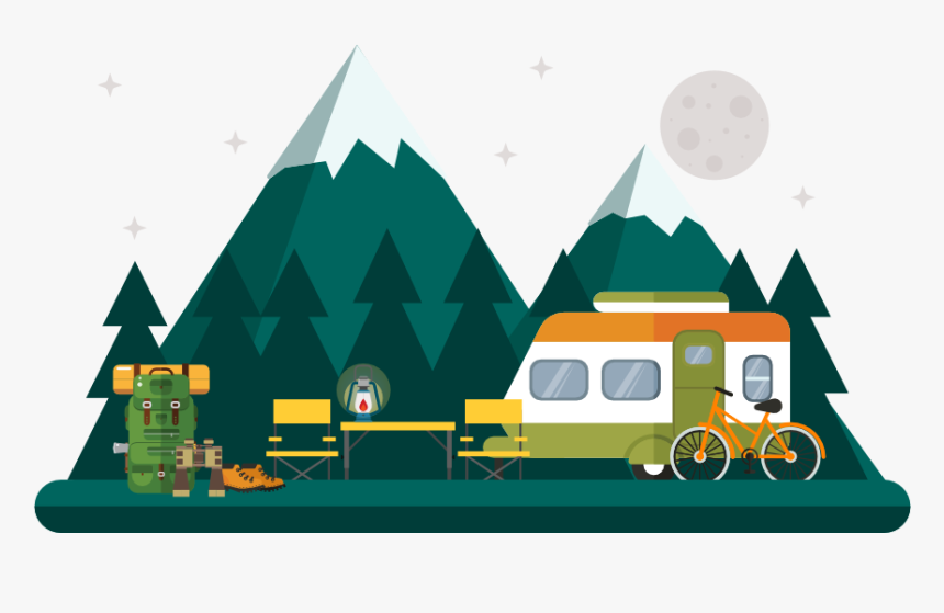 Camping Flat Png, Transparent Png