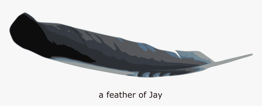 This Free Icons Png Design Of Feather Of Jay - Illustration, Transparent Png