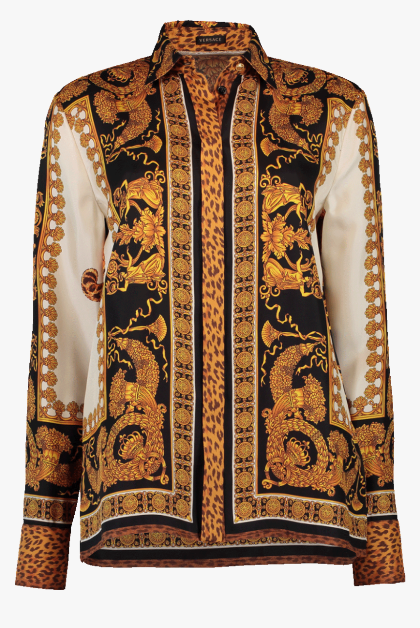 Camice Stampate Stile Versace , Png Download - Women's Versace Print Shirt, Transparent Png