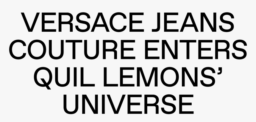 Versace Jeans Couture Enters Quil Lemons’ Universe - Oval, HD Png Download