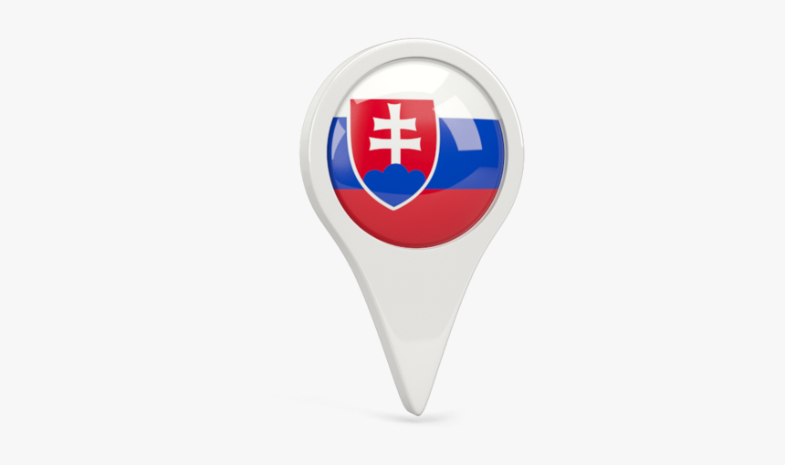 Round Pin Icon - Slovenia Flag Pin Png, Transparent Png