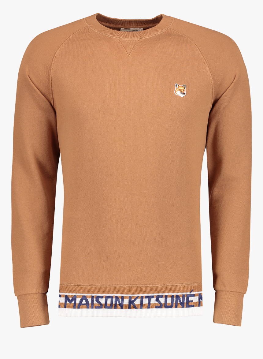 Fox Head Patch Jacquard Sweatshirt - Long-sleeved T-shirt, HD Png Download