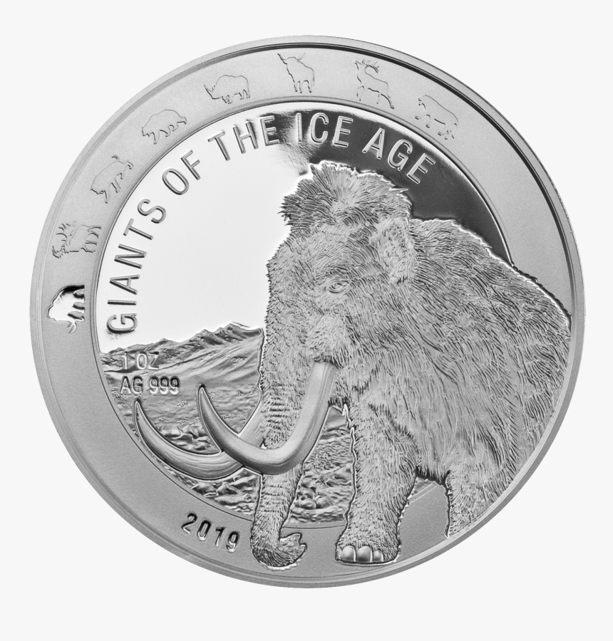 Ice Age Mammoth Silver Coin, HD Png Download