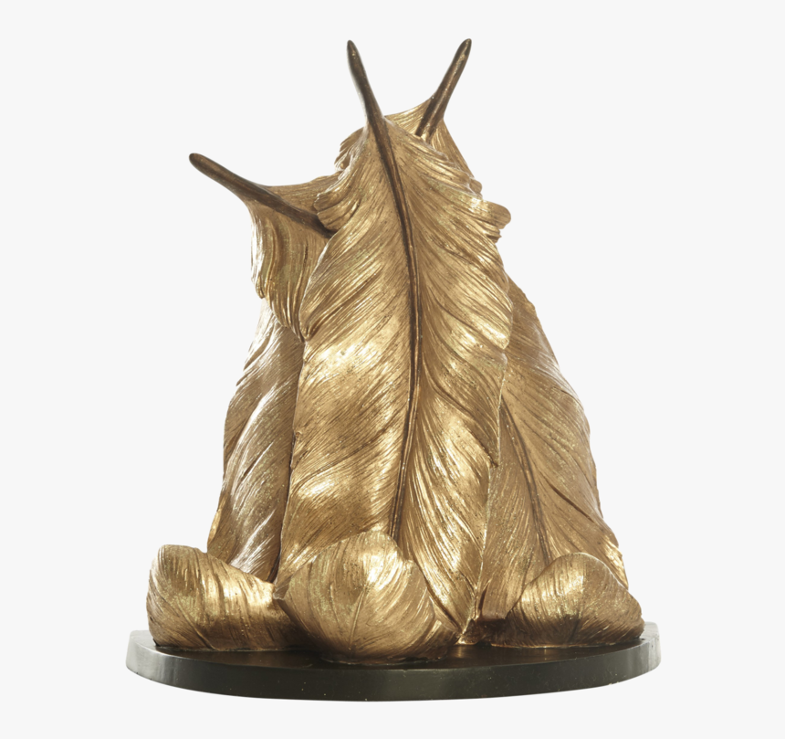 Transparent Gold Feather Png - Bronze Sculpture, Png Download