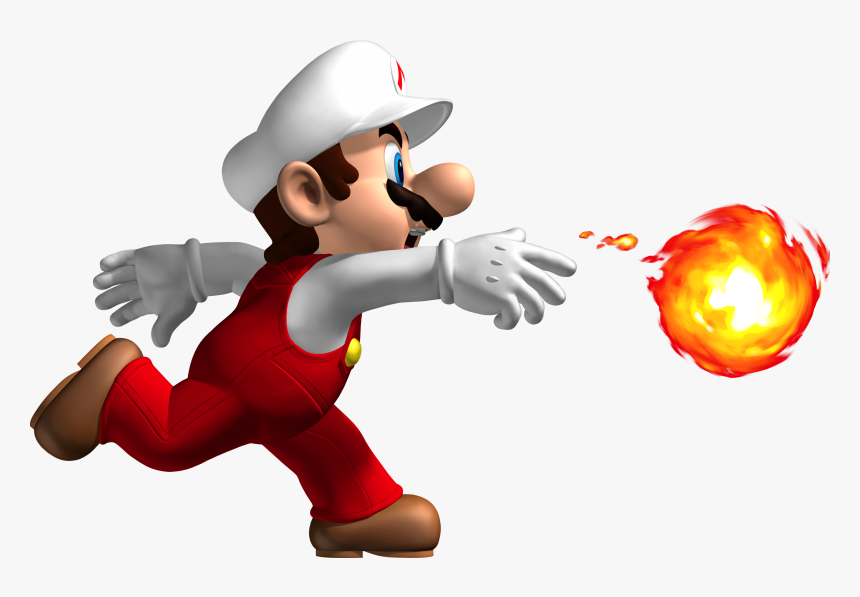 Mario Fireball Transparent - New Super Mario Bros, HD Png Download