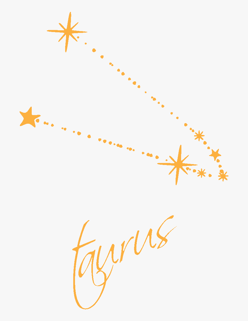 Золотое Временное Тату Телец - Calligraphy, HD Png Download