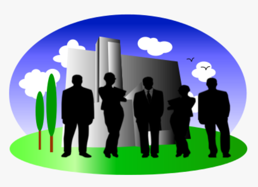 Transparent Businessman Silhouette Png - Building Clip Art, Png Download