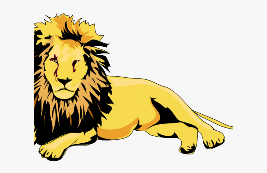Big Cat Clipart Jumping - Transparent Lion Clipart, HD Png Download