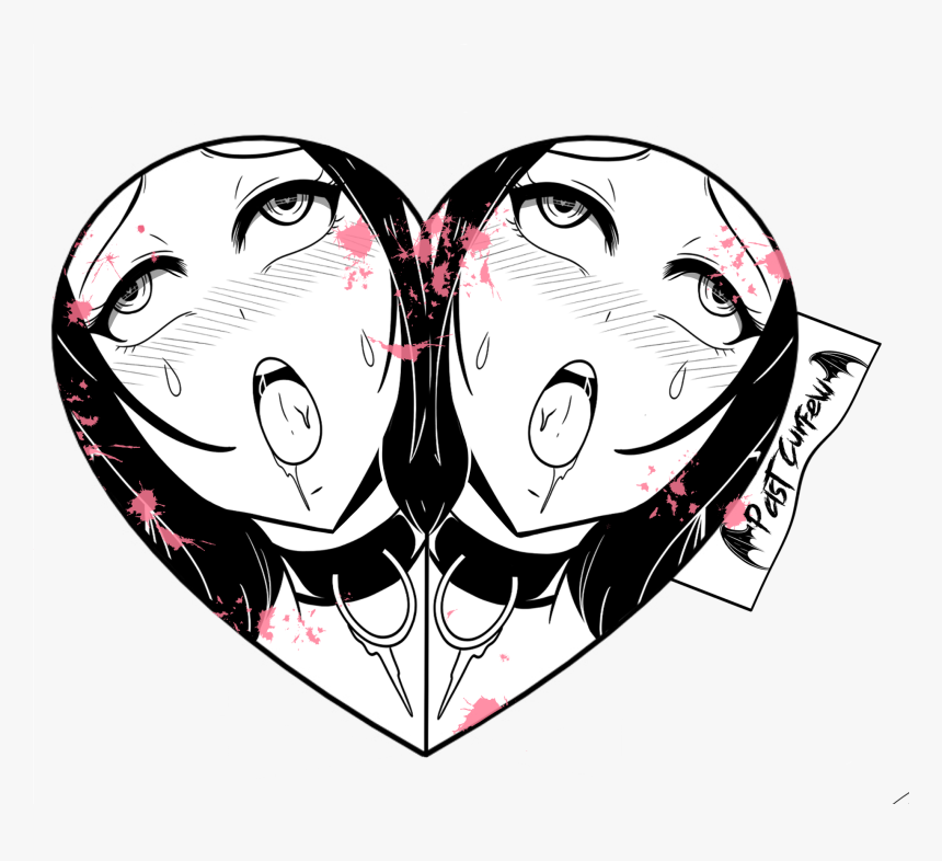 Image Of Ahegao Heart - Illustration, HD Png Download