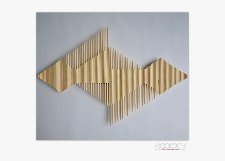 Diy Wooden Stick Wall Decoration - Wood, HD Png Download