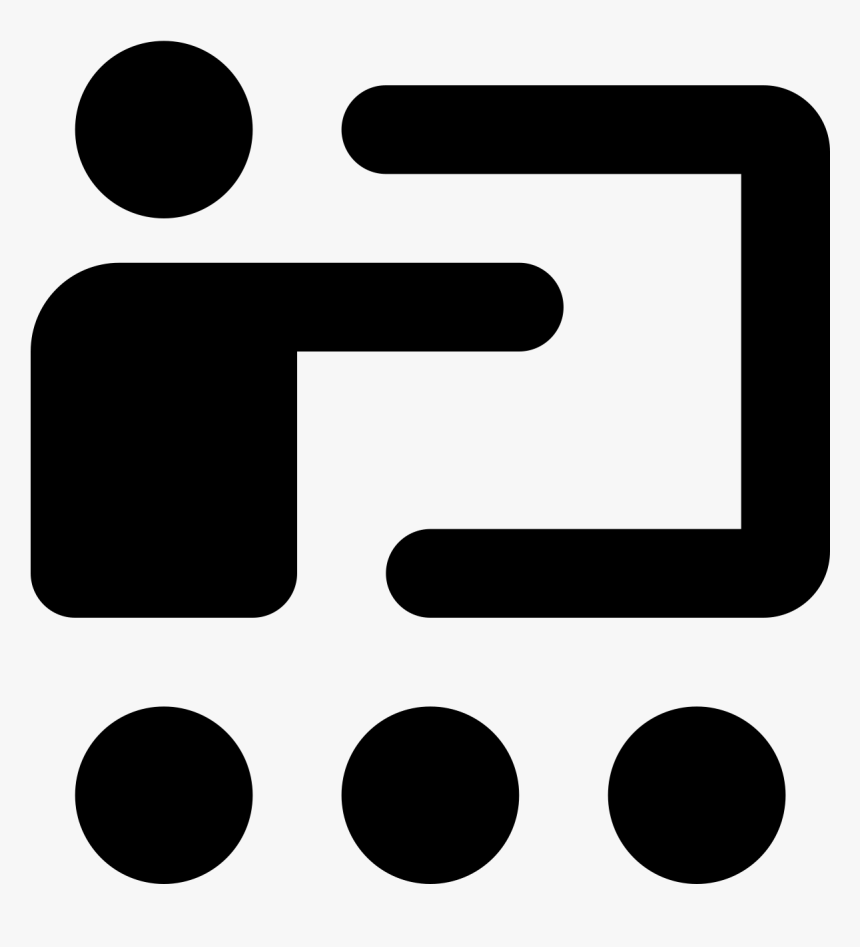 This Icon Represents A Classroom And Shows A Teacher, HD Png Download