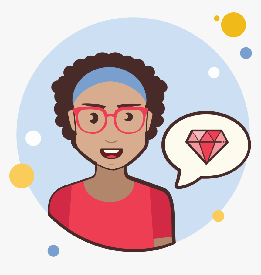 Teacher Vector Png - Curly Hair Girl Clipart, Transparent Png