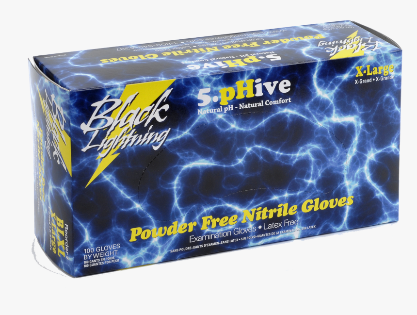 Black Lightning Gloves, HD Png Download