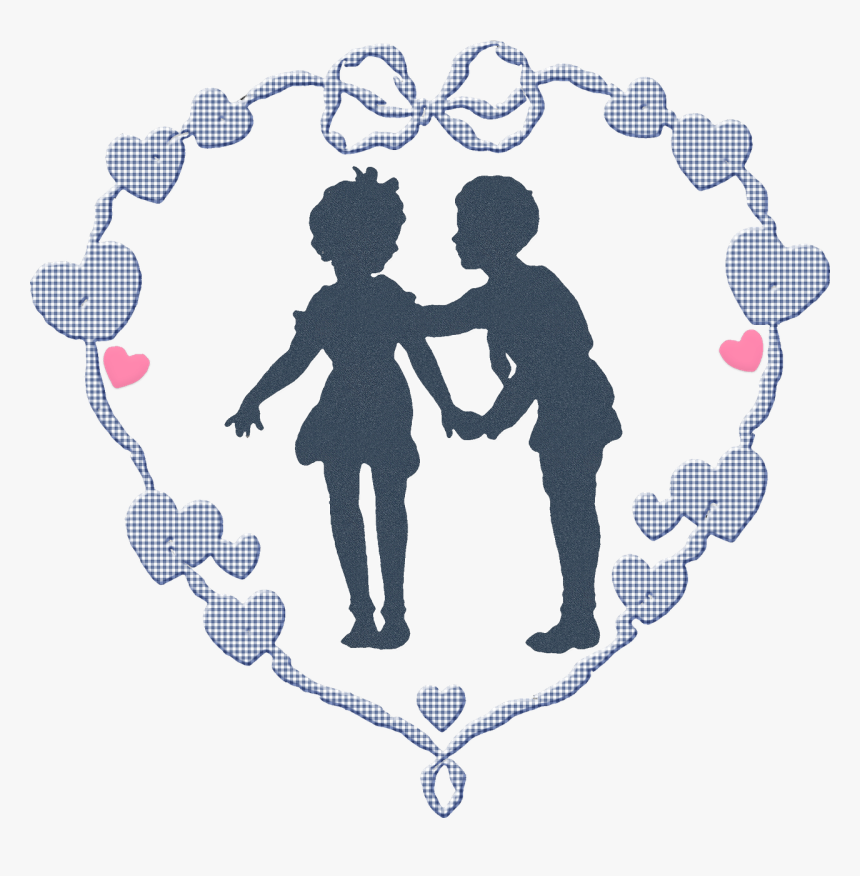Heart Vintage Children Boy Girl Lace Ornament - Valentine's Day, HD Png Download