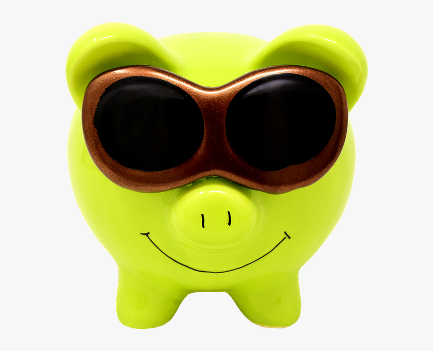 Piggy Bank, Sunglasses, Cool, Figure, Save, Ceramic - Cool Piggy, HD Png Download