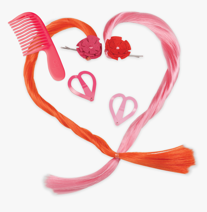 Transparent Lace Heart Png - Brown Hair Our Generation Doll Long Hair, Png Download