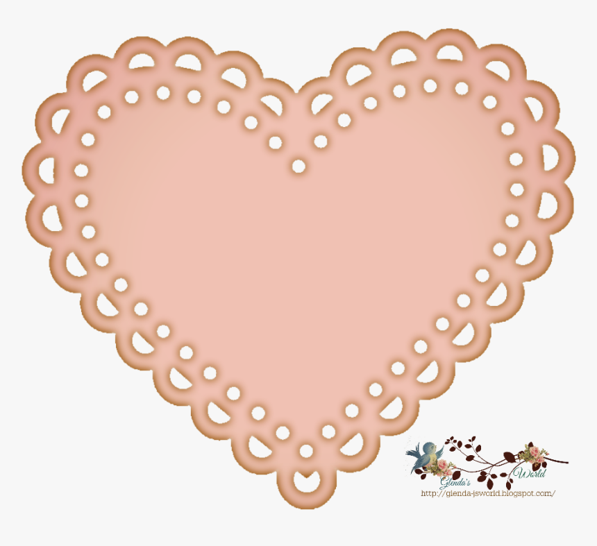 Transparent Heart Lace, HD Png Download