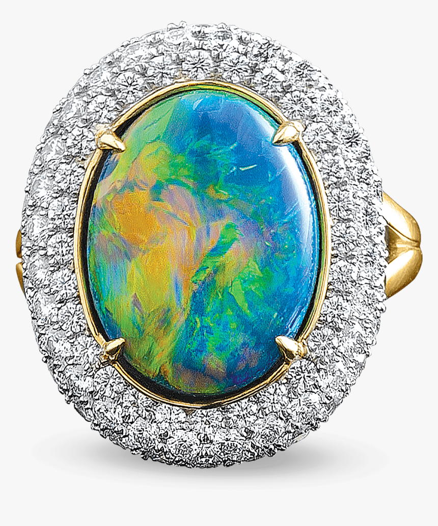 Transparent Black Ring Png - Opal, Png Download