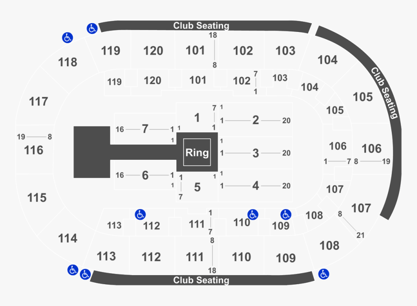 K Rock Centre Seating Chart, HD Png Download