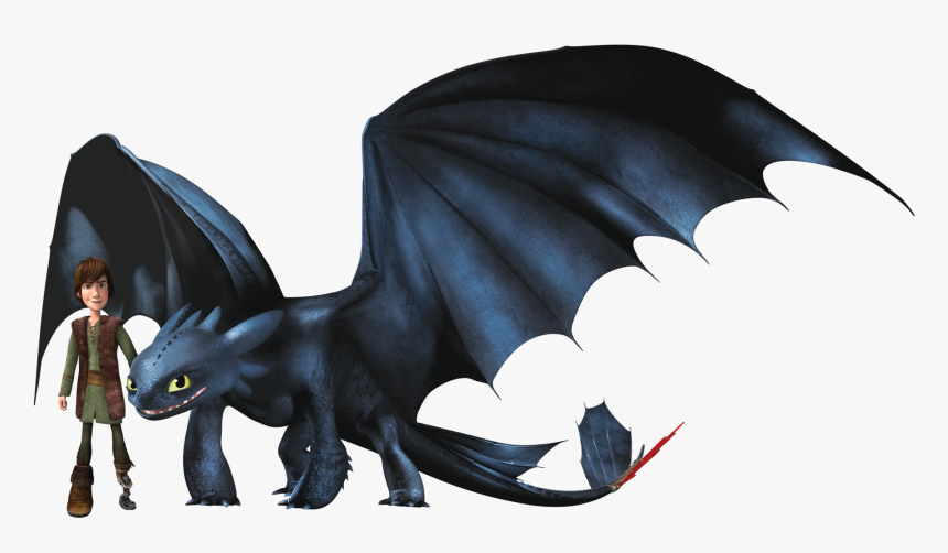 How To Train Your Dragon Toothless And Hiccup For Kids - Train Your Dragon Night Fury, HD Png Download