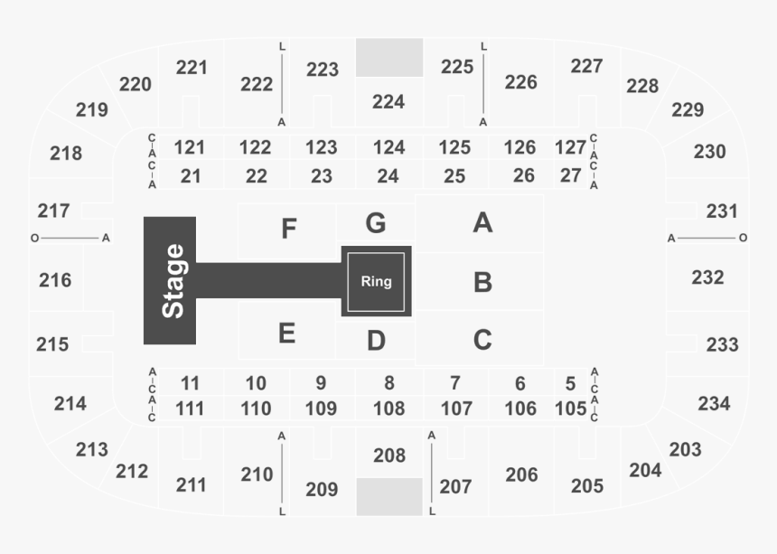 K Rock Centre Seating Chart, HD Png Download