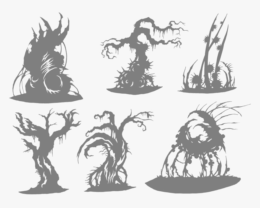 Tree Drawing Art Clip Art - Swamp Tree Drawing, HD Png Download