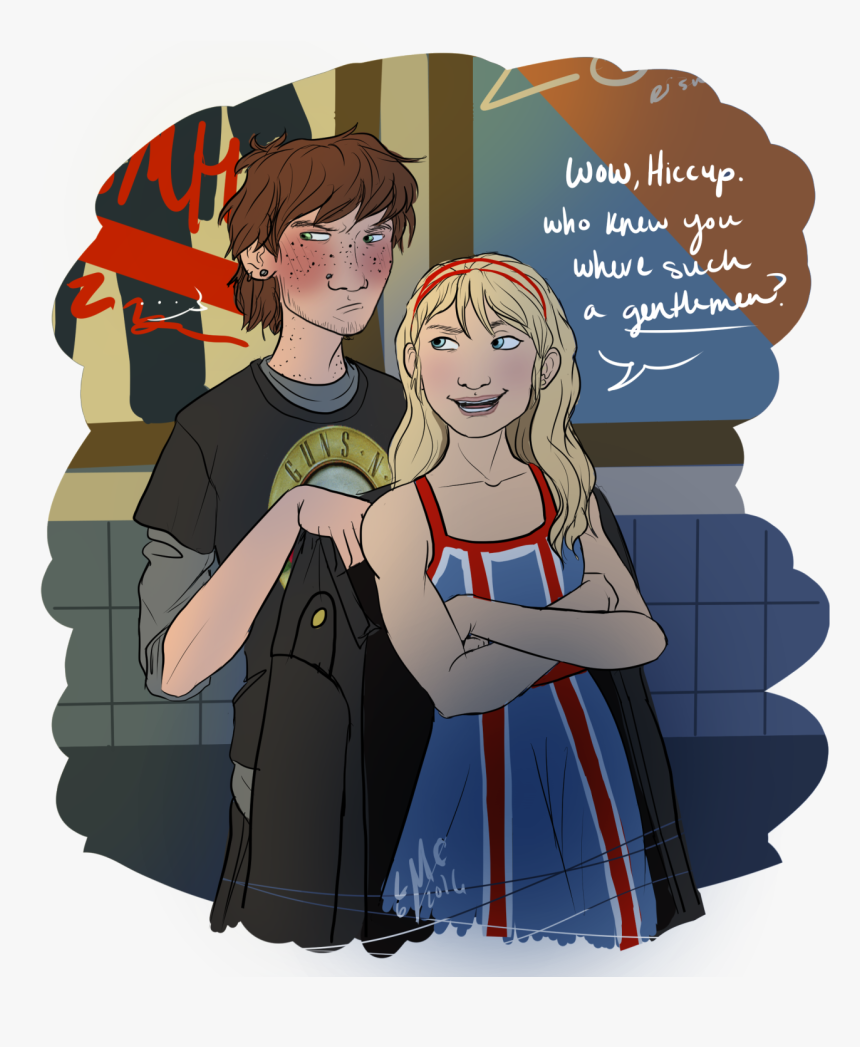 Hiccup And Astrid Au, HD Png Download