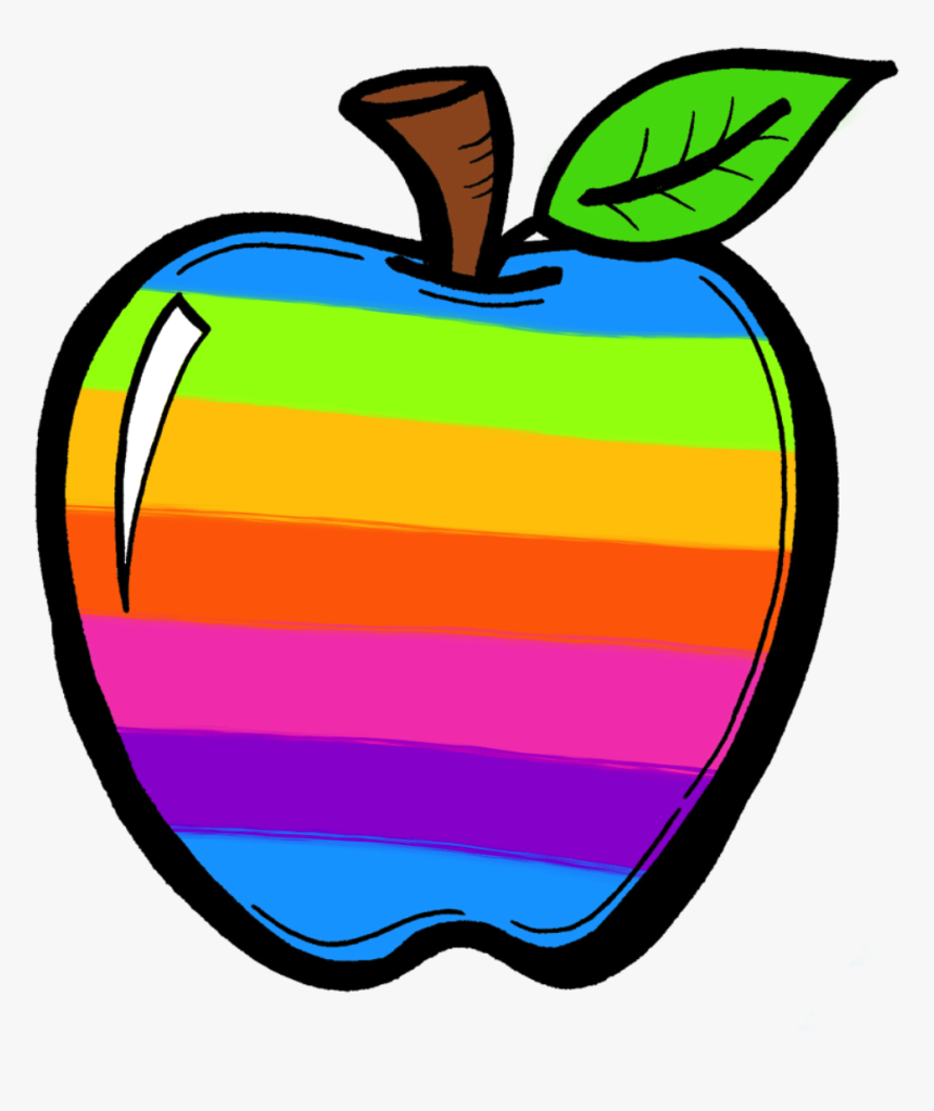 Awesome Pink Crayon Clip Art Image Big This Has A Blank - Transparent Apple Background Png, Png Download