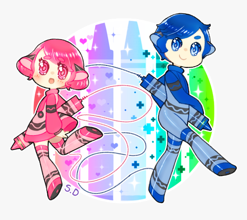 Transparent Crayola Png - Gijinka Crayon, Png Download