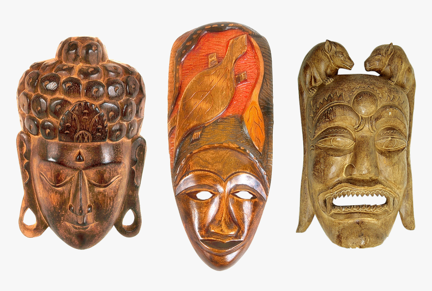 African Masks Png, Transparent Png