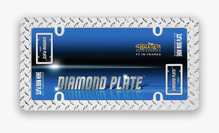 Diamond Plate License Plate - Computer Data Storage, HD Png Download