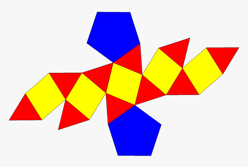Rectified Pentagonal Prism Net - Graphic Design, HD Png Download