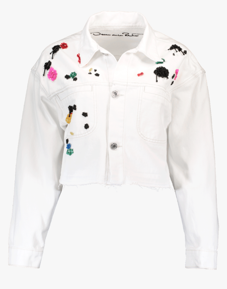 Transparent Gold Paint Splatter Png - Splatter Painted White Jean Jacket, Png Download