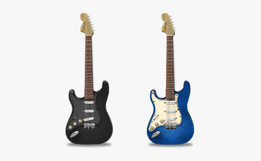Fender Stratocaster The Black Strat Guitar Musical - Guitar Icon, HD Png Download