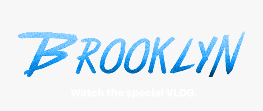 Alita Brooklyn Logo Blue-foil - Calligraphy, HD Png Download