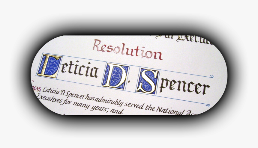 Business Certificate Calligraphy - Calligraphy, HD Png Download