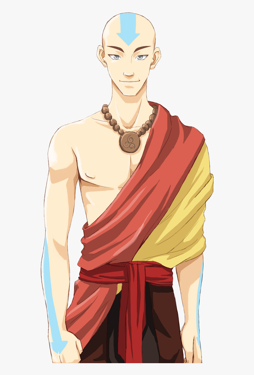 Aang Last Airbender Teenager , Png Download - Older Aang Fan Art, Transparent Png