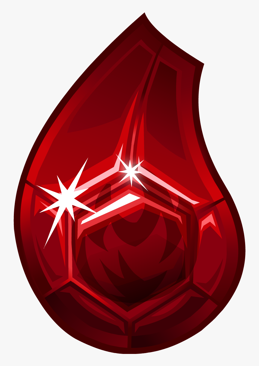 Fire Gem Clear - Club Penguin Amulet Gem, HD Png Download