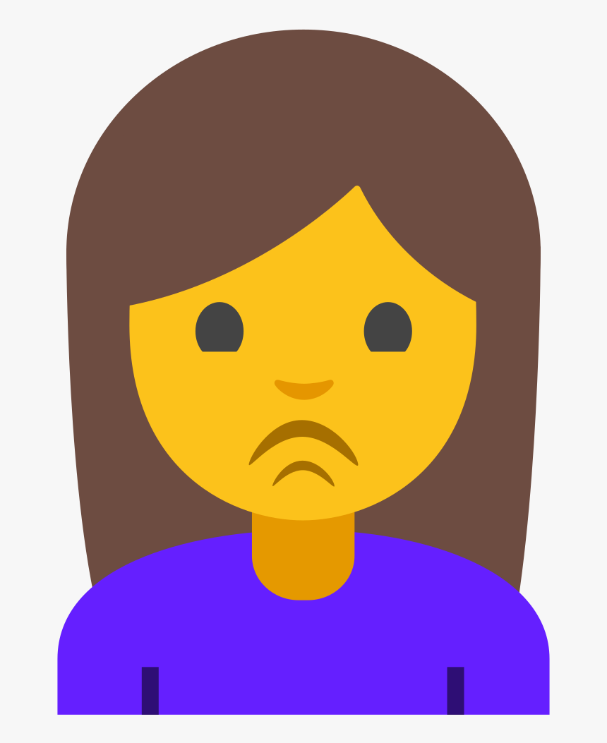 File - Emoji U1f64e - Svg - Emoji Levantando La Mano, HD Png Download