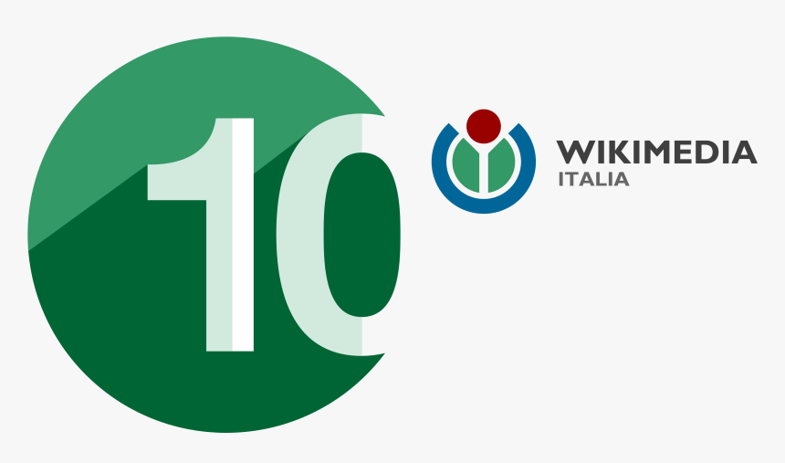 Wikimedia Italia 10th Anniversary Logo Hi - 10th Year Anniversary Logo, HD Png Download