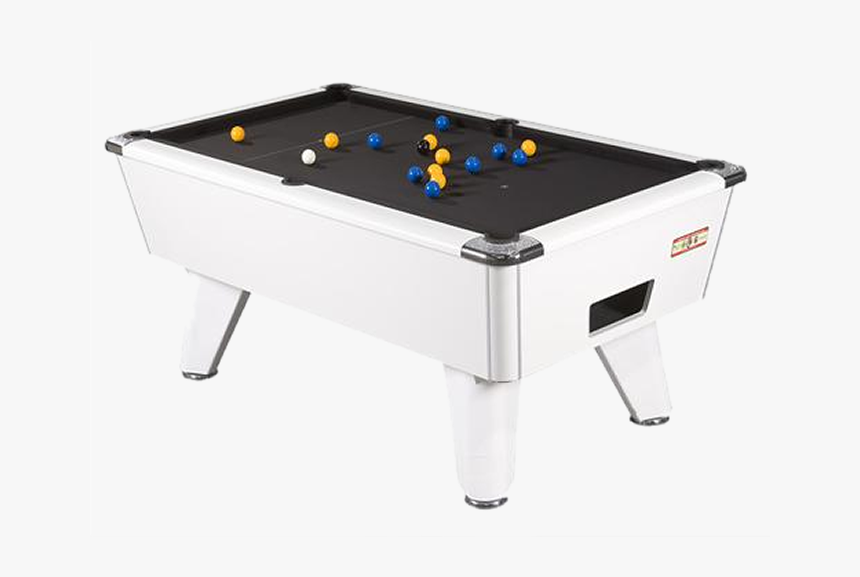 White Supreme Pool Table - Supreme Pool Table, HD Png Download
