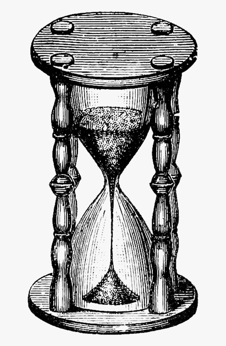 Vintage Hourglass Png, Transparent Png