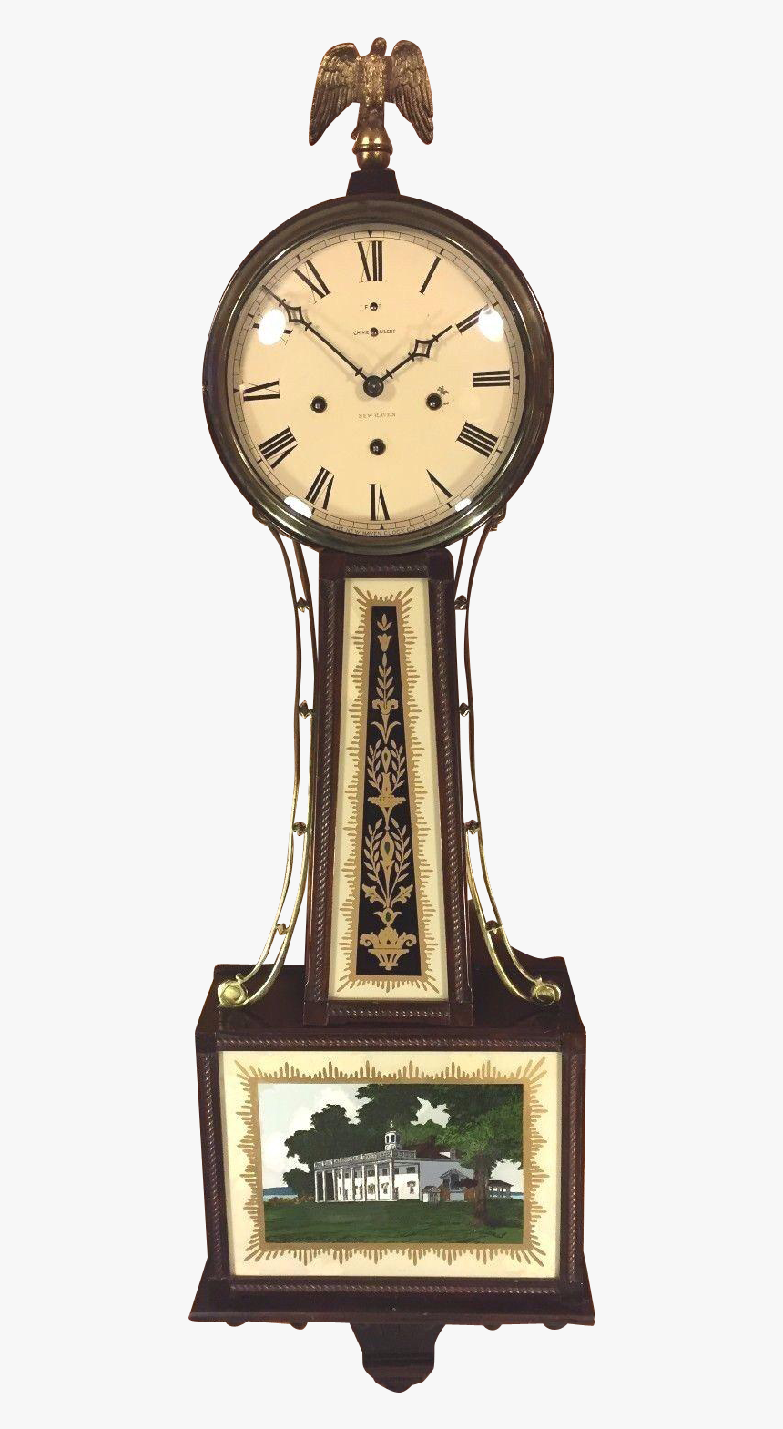 Banjo Clock Png Transparent Image New Haven Westminster Chime Banjo